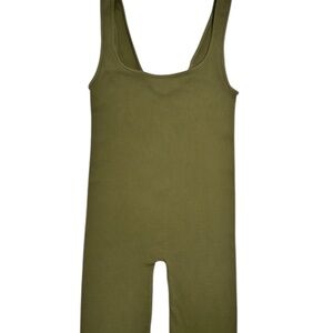 Intimately Free People Green Seamless Tank Romper Ribbed Stretch Basic Small